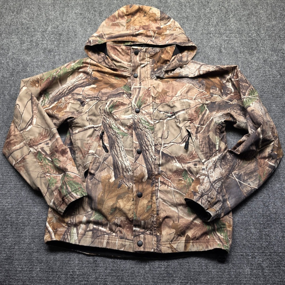 RedHead Mens Realtree AP Camo Hooded Hunting Jacket Small Brown Camouflage